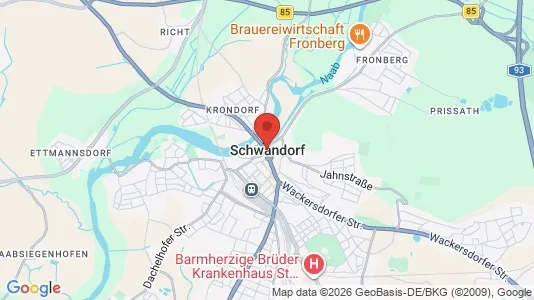 Apartments for rent i Schwandorf - kort over placeringen