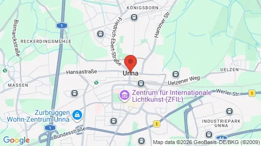 Apartments for rent i Unna - kort over placeringen