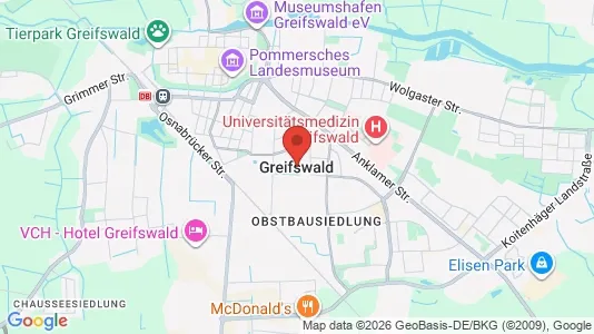 Apartments for rent i Vorpommern-Greifswald - kort over placeringen