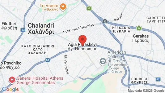 Apartments for rent i Agia Paraskevi - kort over placeringen