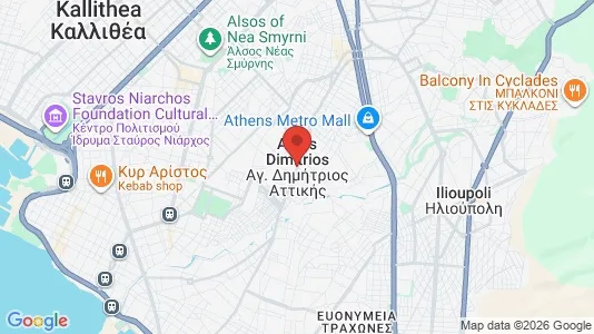 Apartments for rent i Agios Dimitrios - kort over placeringen