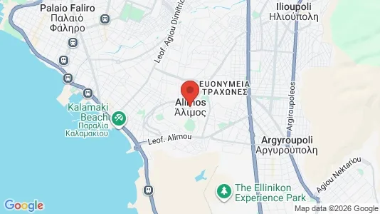 Apartments for rent i Alimos - kort over placeringen