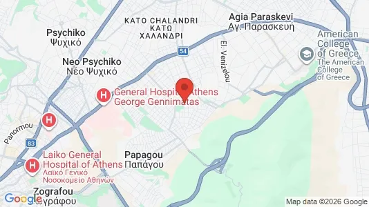 Apartments for rent i Cholargos - kort over placeringen