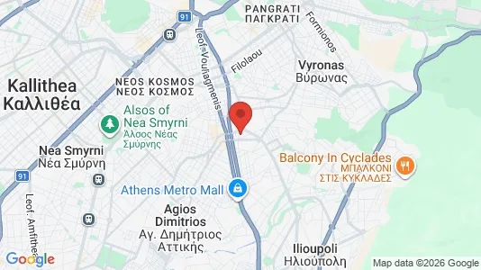 Apartments for rent i Dafni-Ymittos - kort over placeringen