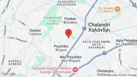 Houses for rent i Filothei-Psychiko - kort over placeringen