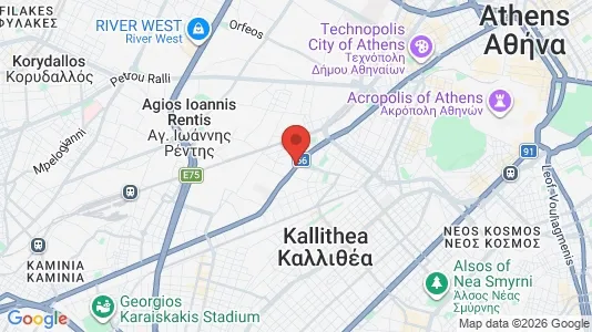 Apartments for rent i Moschato-Tavros - kort over placeringen