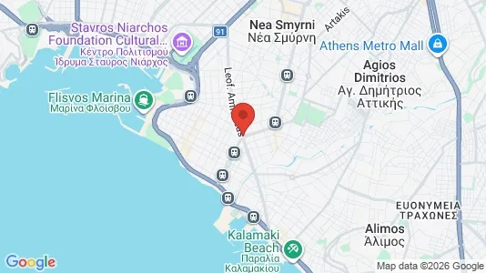 Apartments for rent i Palaio Faliro - kort over placeringen