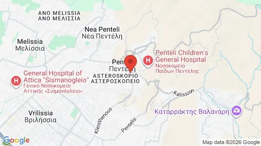 Apartments for rent i Penteli - kort over placeringen