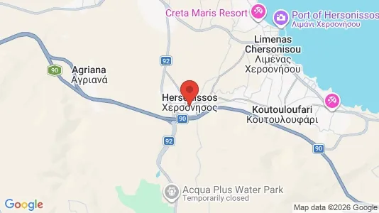 Apartments for rent i Hersonissos - kort over placeringen
