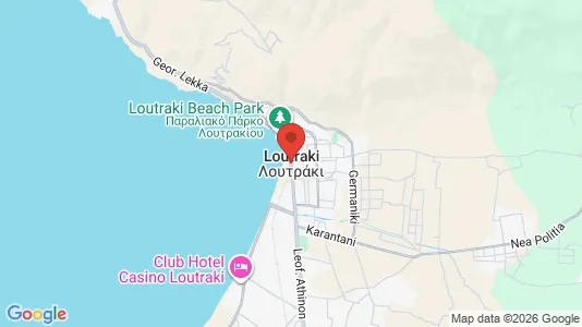 Houses for rent i Loutraki-Agioi Theodoroi - kort over placeringen