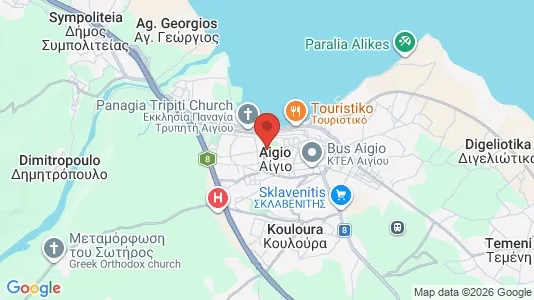 Houses for rent i Aigialeia - kort over placeringen