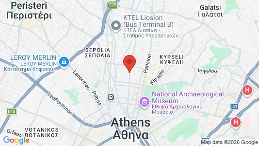 Apartments for rent i Athens Agios Panteleimonas - kort over placeringen