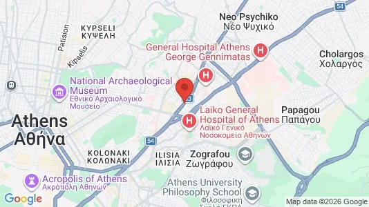 Houses for rent i Athens Ampelokipoi - kort over placeringen