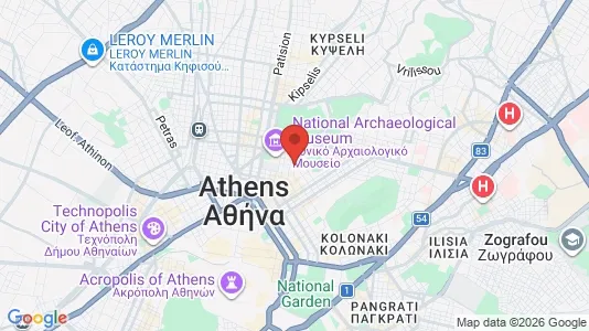 Apartments for rent i Athens Exarchia - kort over placeringen
