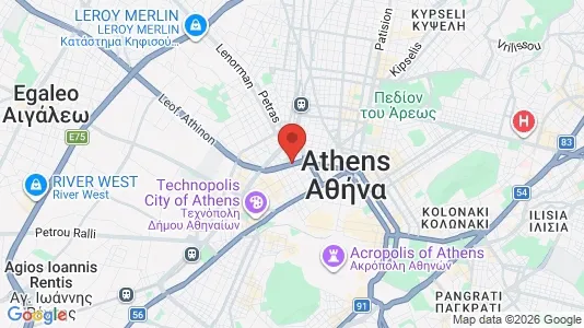 Apartments for rent i Athens Metaxourgio - kort over placeringen