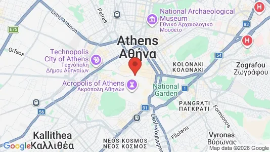 Apartments for rent i Athens Monastiraki - kort over placeringen