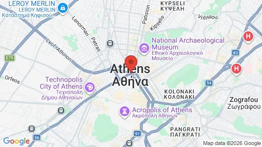 Apartments for rent i Athens Omonia - kort over placeringen