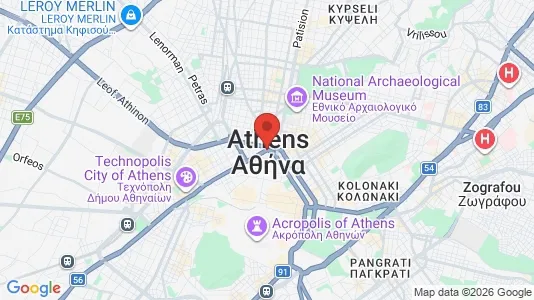 Apartments for rent i Athens Syntagma - kort over placeringen