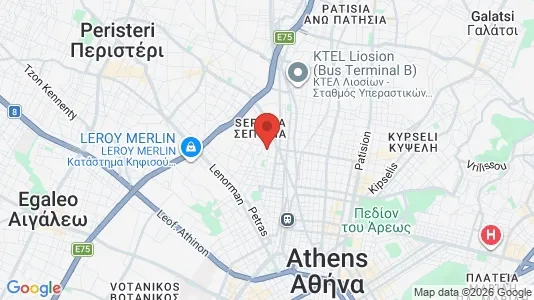 Apartments for rent i Lofos Skouze - kort over placeringen