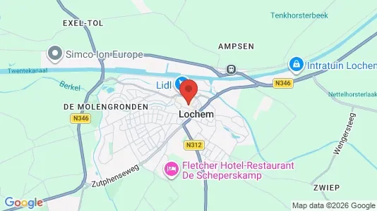 Apartments for rent i Lochem - kort over placeringen
