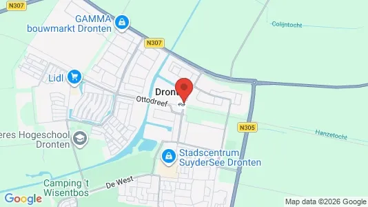 Apartments for rent i Dronten - kort over placeringen