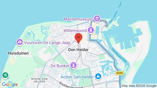 Apartments for rent i Den Helder - kort over placeringen