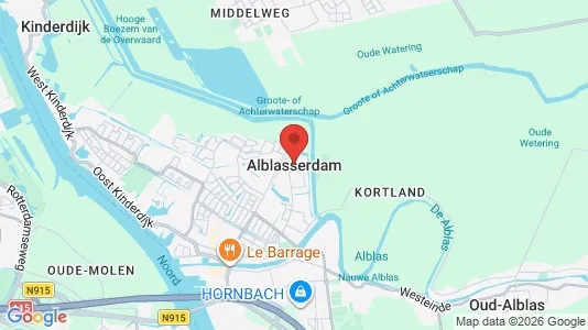 Apartments for rent i Alblasserdam - kort over placeringen
