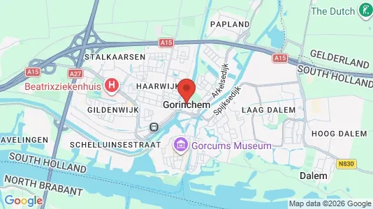 Houses for rent i Gorinchem - kort over placeringen