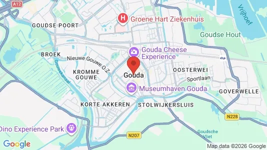 Apartments for rent i Gouda - kort over placeringen