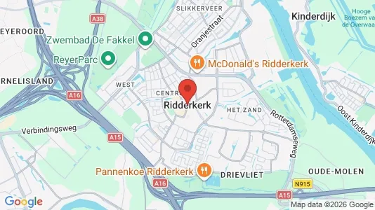 Apartments for rent i Ridderkerk - kort over placeringen