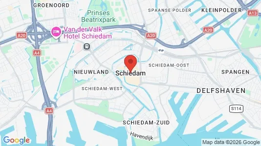 Apartments for rent i Schiedam - kort over placeringen