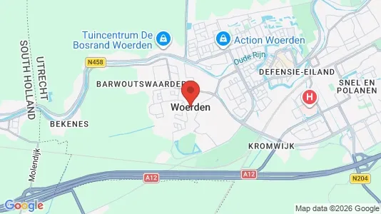 Apartments for rent i Woerden - kort over placeringen