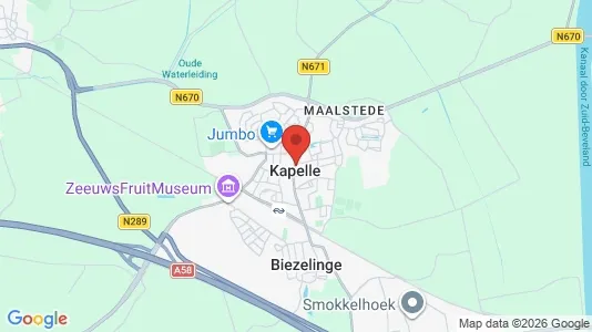 Houses for rent i Kapelle - kort over placeringen