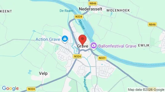 Apartments for rent i Grave - kort over placeringen