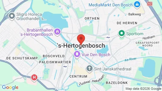 Apartments for rent i Den Bosch - kort over placeringen