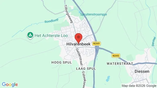 Houses for rent i Hilvarenbeek - kort over placeringen