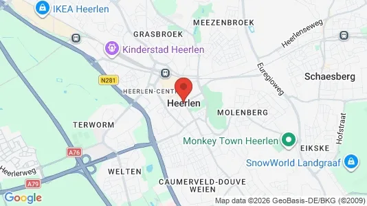 Apartments for rent i Heerlen - kort over placeringen