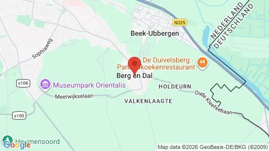 Apartments for rent i Berg en Dal - kort over placeringen