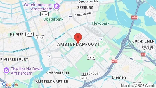 Apartments for rent i Amsterdam Oost-Watergraafsmeer - kort over placeringen
