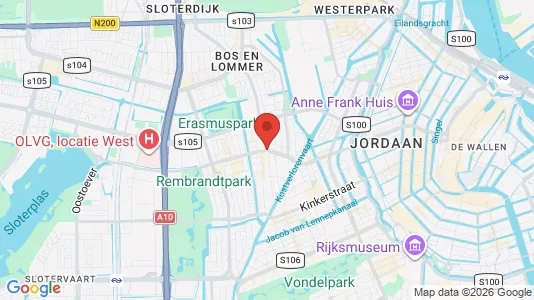 Apartments for rent i Amsterdam De Baarsjes - kort over placeringen