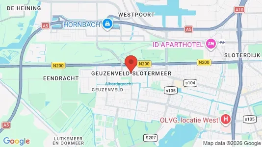 Houses for rent i Amsterdam Geuzenveld / Slotermeer - kort over placeringen
