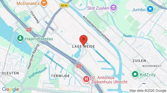 Apartments for rent i Utrecht West - kort over placeringen