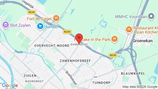 Apartments for rent i Utrecht Overvecht - kort over placeringen
