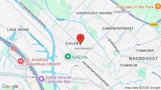 Apartments for rent i Utrecht Noord-West - kort over placeringen