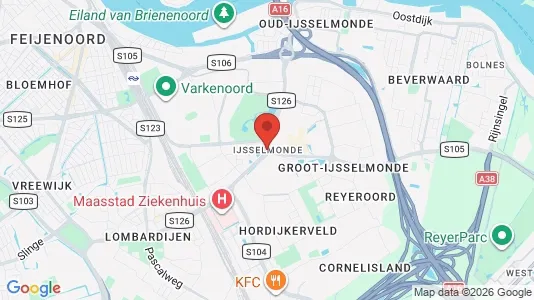 Apartments for rent i Rotterdam IJsselmonde - kort over placeringen