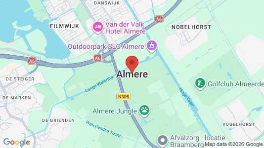 Houses for rent i Almere - kort over placeringen