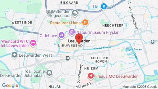 Apartments for rent i Leeuwarden - kort over placeringen