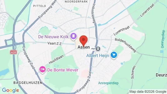 Apartments for rent i Assen - kort over placeringen