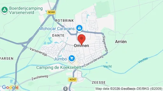 Apartments for rent i Ommen - kort over placeringen