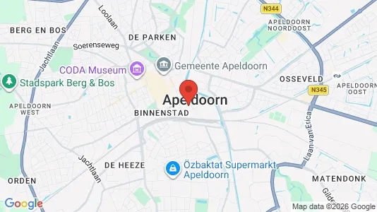 Apartments for rent i Apeldoorn - kort over placeringen